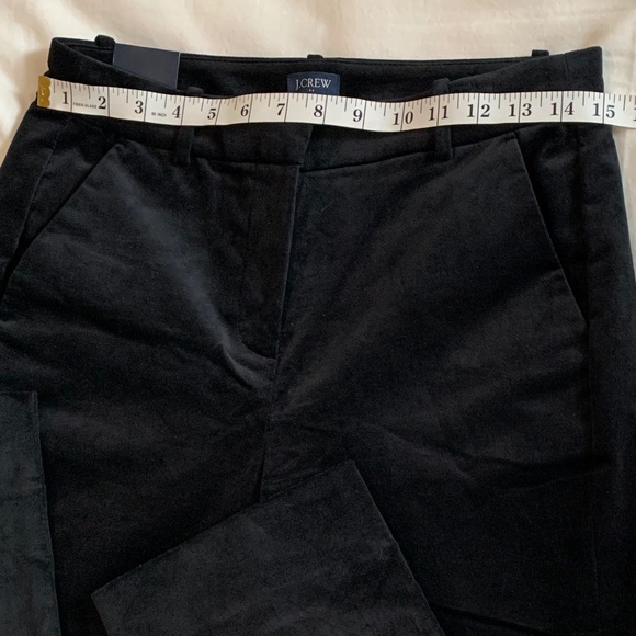 J. Crew "Kallie" Black Velvet Pant - Picture 8 of 16